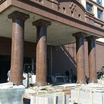 旭泽600柱子干挂石材成品有多大,大门的柱子用石材包的