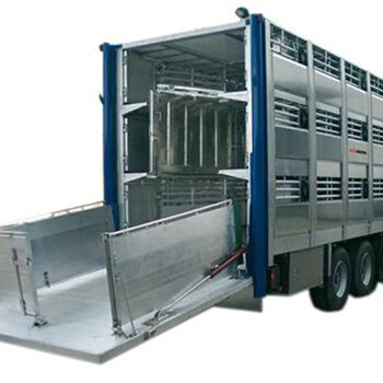生产铝合金畜禽运输车,东风龙后八铝合金运猪车