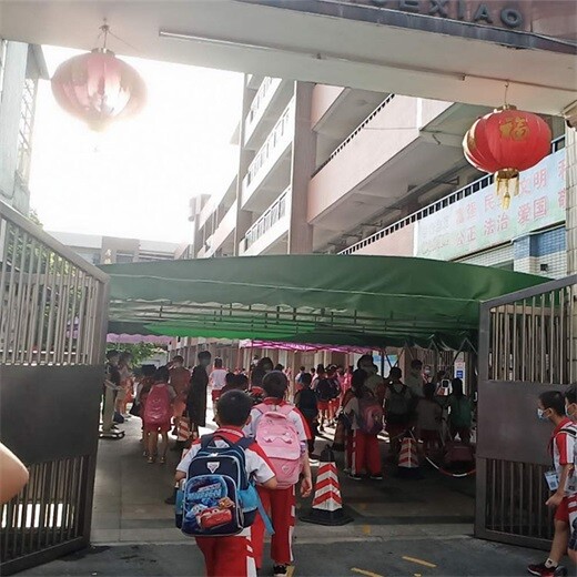 杭州仓库推拉棚可移动式雨篷商业街伸缩雨蓬