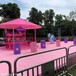 儿童游乐场旅游景区人造沙滩浪漫人工海滩景观粉红色彩砂