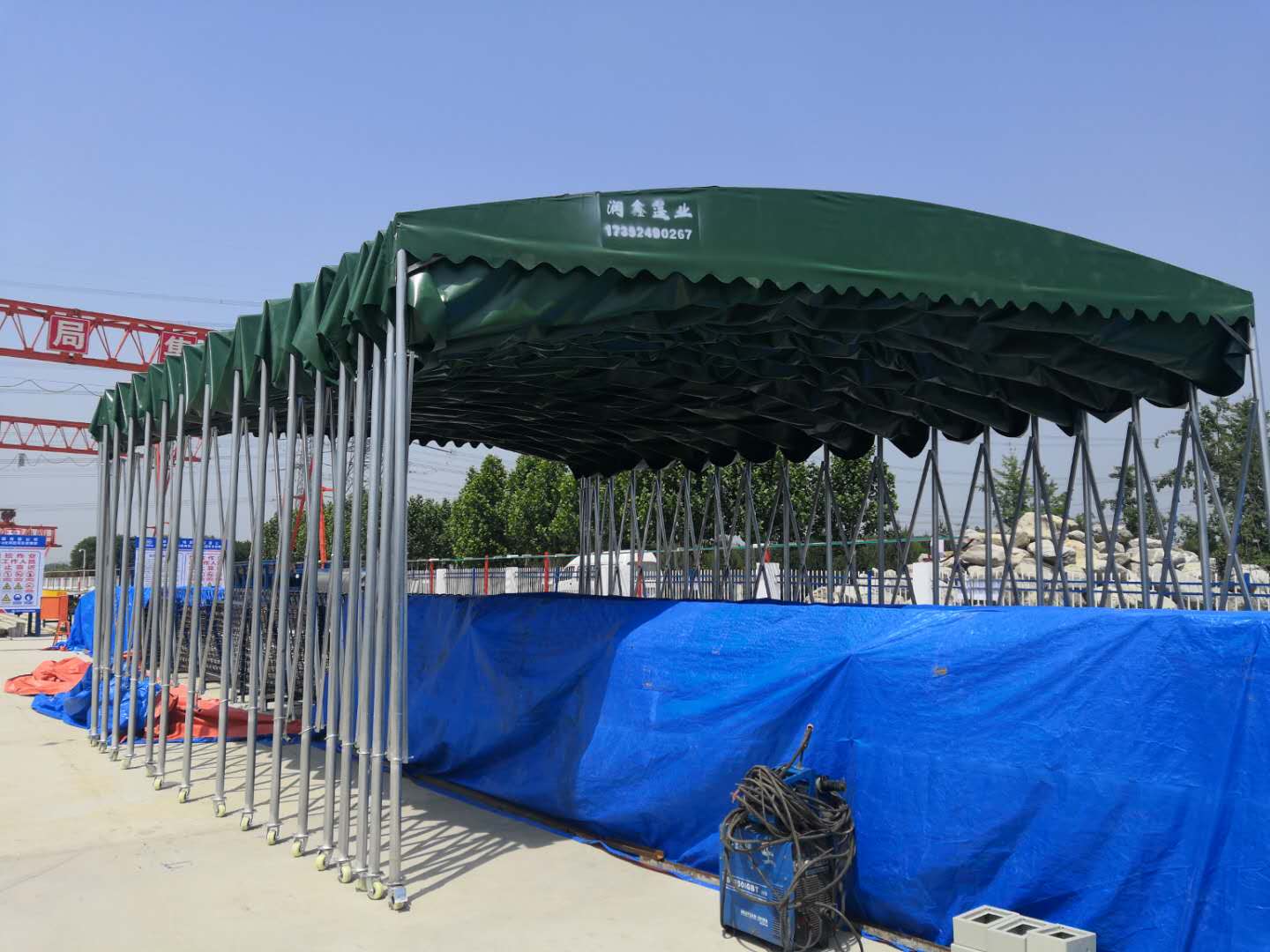 扬州活动蓬厂家 推拉帐篷 现场测量