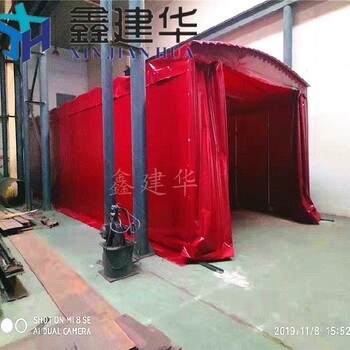 北京手动大排档推拉棚厂家批发,排挡雨棚价格
