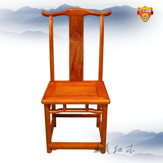 北京一木双开大红酸枝圈椅低调的
