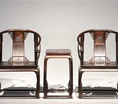 青岛红木工艺品艺术创红木圈椅生产厂家缅甸花梨皇宫椅