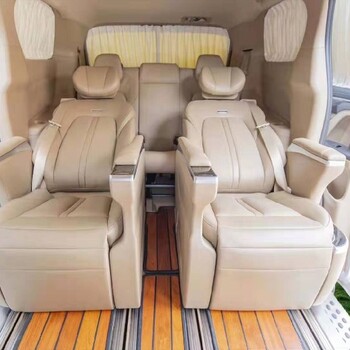 宝山奔驰威霆改装航空座椅沙发床深圳工厂,别克GL8改装航空座椅木地板