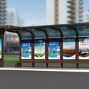 黑龍江黑河五大連池市公交候車亭服務(wù)至上,公交車站牌