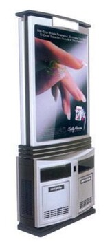 朝陽鋁型材廣告垃圾箱經(jīng)久耐用