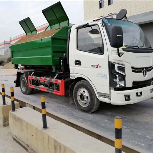 东风挂桶垃圾车,哪里卖建筑垃圾清运车