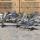 上海不锈钢海豚雕塑图