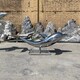 不锈钢海豚雕塑公司图