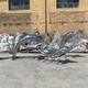 北京不锈钢海豚雕塑图