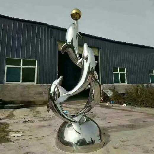 安徽不锈钢海豚雕塑制作