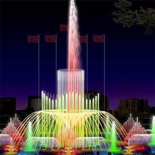 新疆水景音乐喷泉加工厂家,喷泉