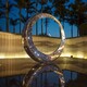 北京不锈钢圆环雕塑图