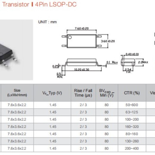 CTMicro,亿光,LITEON,CT1019,四川EL1019贴片光耦欢迎咨询