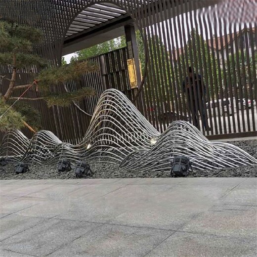 河北公园不锈钢假山雕塑厂家