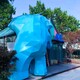 北京不锈钢几何熊雕塑图