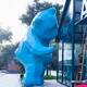 北京不锈钢切面熊雕塑图