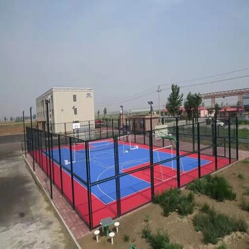 鑫旺丰运动场围网,临沂喷塑篮球场围网表面处理方式