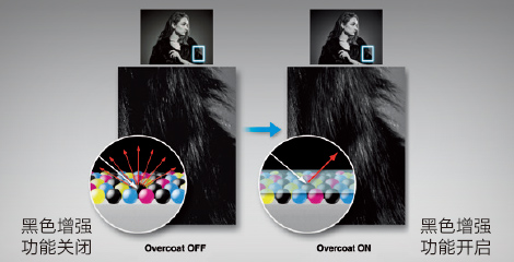 黑色增强功能可实现佳的黑色密度 - Epson SureColor P7580产品功能
