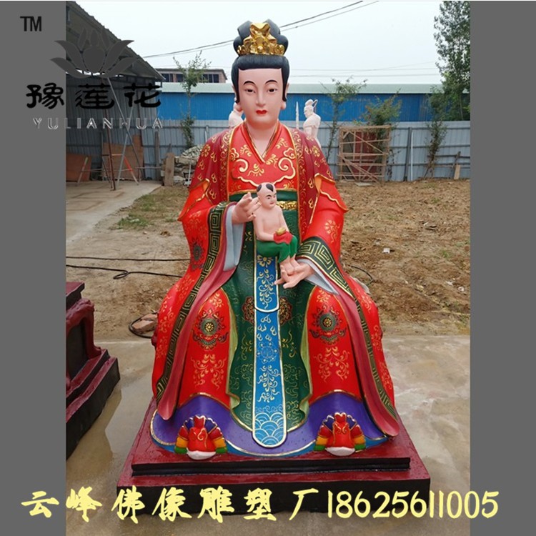 补天圣母雕塑女娲补天娲皇圣母女娲娘娘神像托天老母佛像厂家