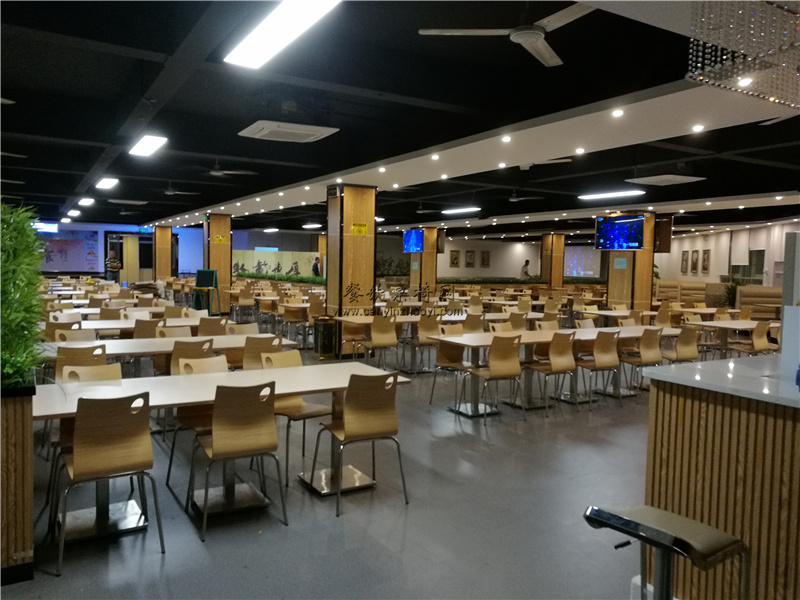 碧江区职工餐厅家具定制食堂转角卡座沙发桌椅组合