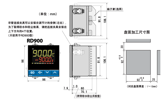 RD900 外形尺寸