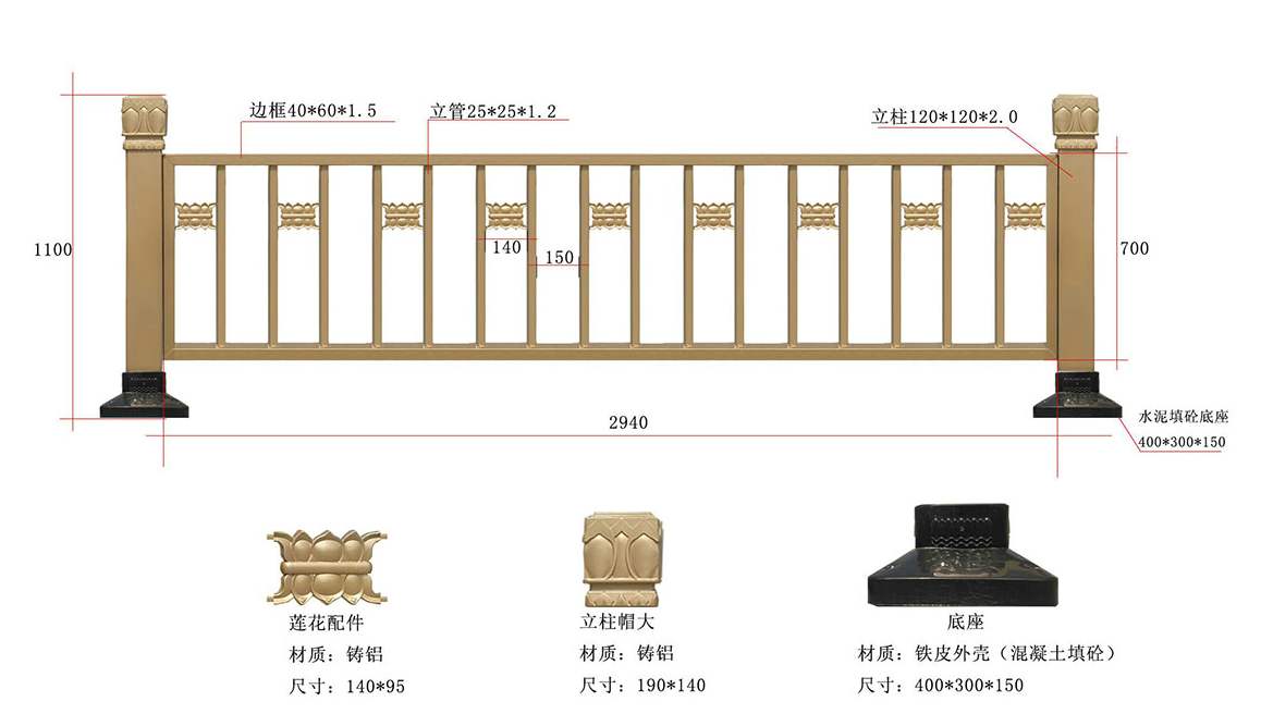 人行道护栏