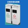 分類垃圾桶環保不銹鋼可回收&不可回收廢物桶商場/銀行/大堂適用