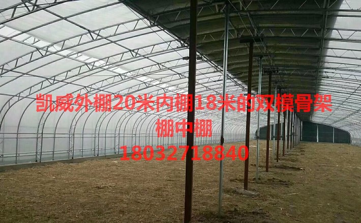 全国推广新型双梁双膜大棚骨架春秋棚的安装技巧