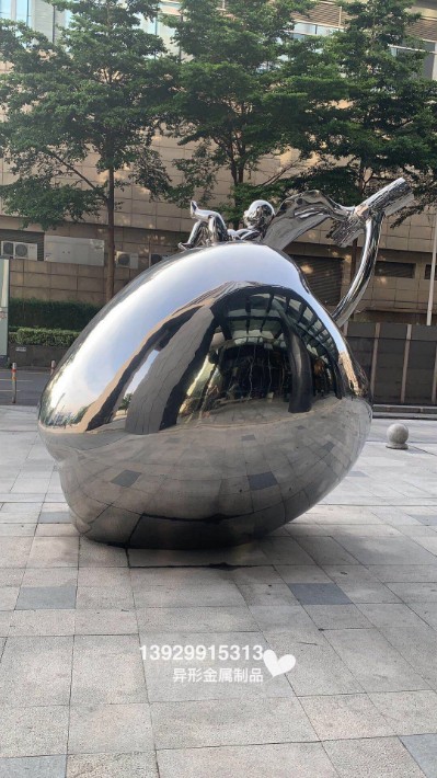 特色景观园林不锈钢雕塑锻造工艺不锈钢镜面造型雕塑摆件常见款