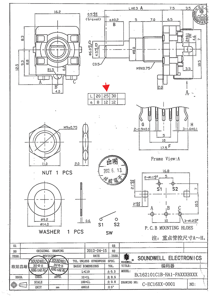 ec16编码开关规格书