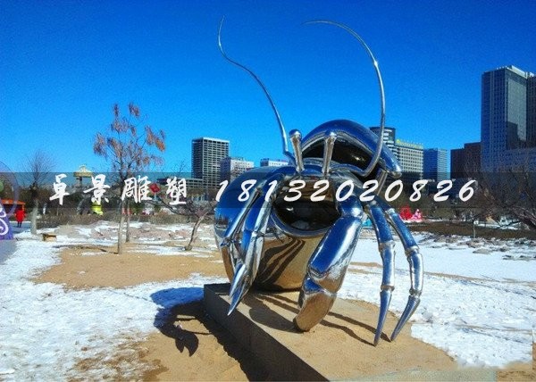 不锈钢昆虫雕塑 公园景观雕塑.jpg