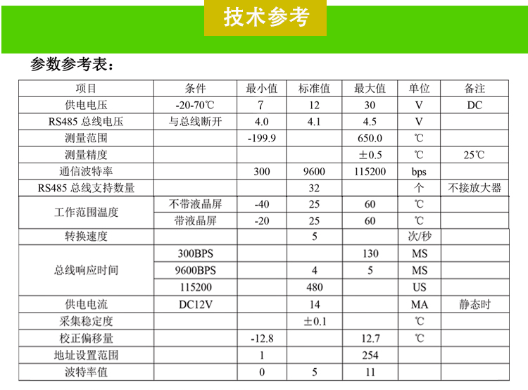 4路pt100转485模块 变送器 铂热电阻 隔离MODBUS RS485转换数字