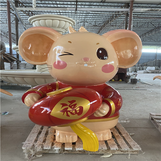 江门广场卡通雕塑,玻璃钢动漫雕塑