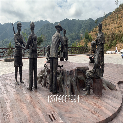 玻璃钢古代人物雕塑南海人物雕塑厂家
