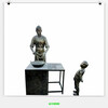 梅州民俗文化雕塑仿銅人物雕塑