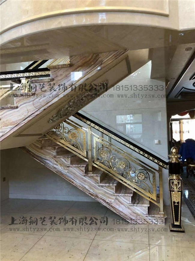北京铜楼梯扶手_北京铜背景_设计案例