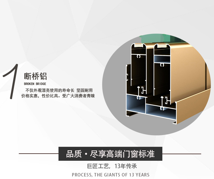 65断桥平开窗设计效果图