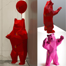 玻璃钢生肖牛雕塑现货卡通雕塑人物雕塑切片熊动物雕塑