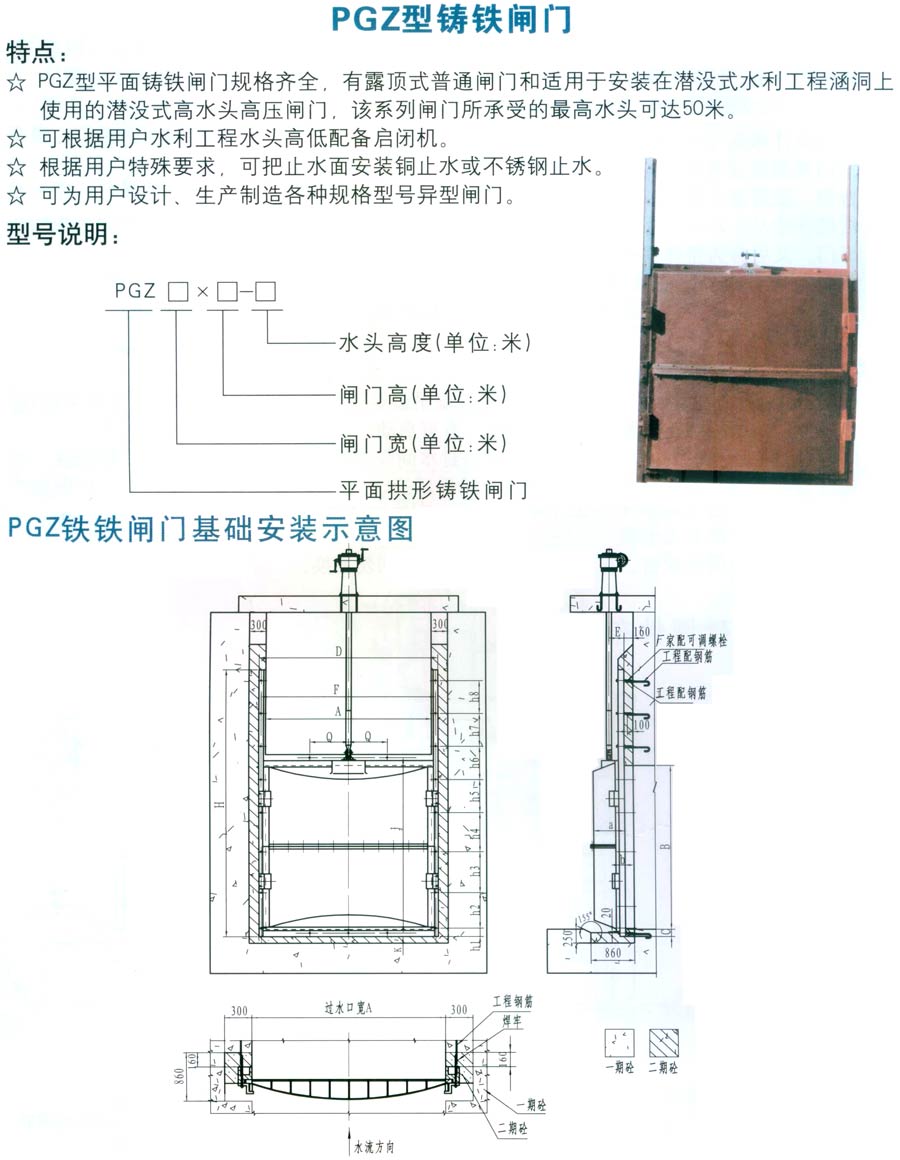 供应四平2米*2.5米高压铸铁闸门型号螺杆启闭机止水闸门闸门启闭机新河县宏康水利机械厂