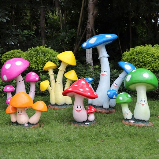 玻璃鋼蘑菇雕塑