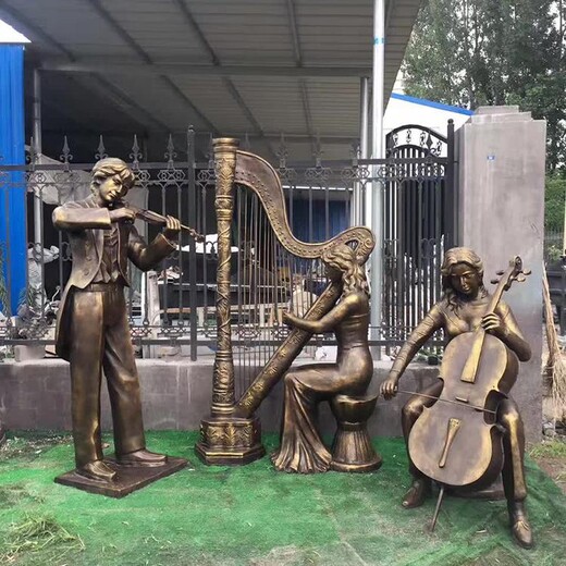 乐队人物雕塑音乐主题人物雕塑玻璃钢雕塑厂家