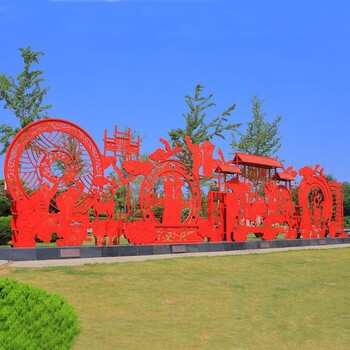 不銹鋼窗花剪紙雕塑鏤空剪紙不銹鋼雕塑
