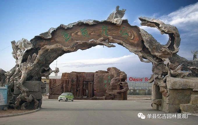 揚州假樹大門 揚州假樹大門藝術(shù)工程