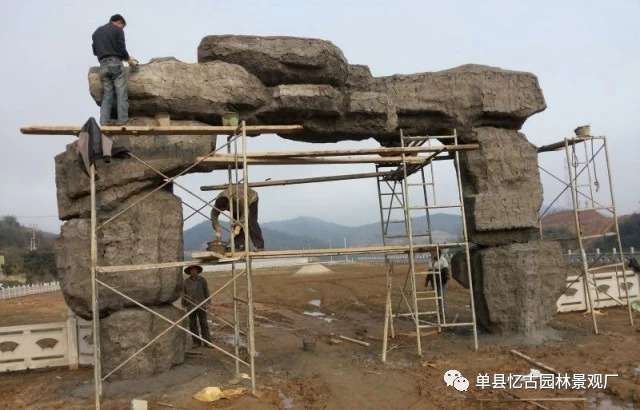 假树大门制作_假树大门生产厂家