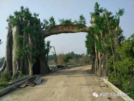 聊城市假樹大門做法,聊城市假樹大門廠家