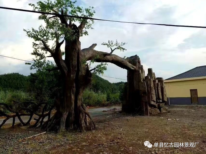 仿木假樹大門_仿木假樹大門制作