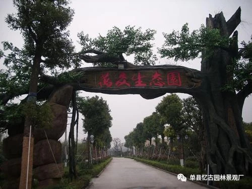 南陽生態(tài)園假樹大門_生態(tài)園假樹大門訂做廠家