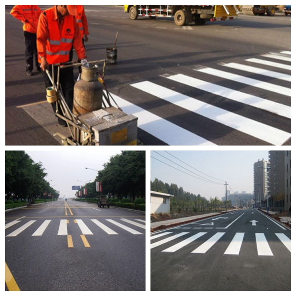 交通道路标线热熔划线车位划线划线施工